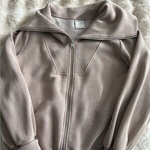 Varley Tan Zip-Up Jacket